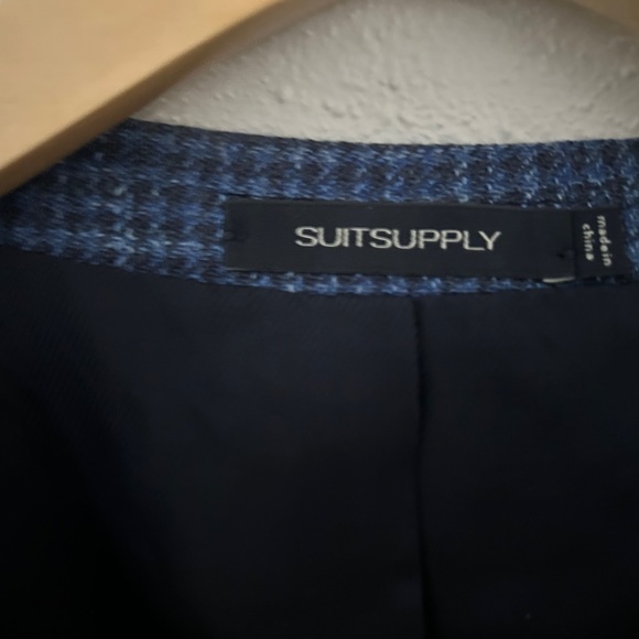 Suitsupply Mid Blue Check/Houndstooth Jacket size 44R - Picture 4 of 11